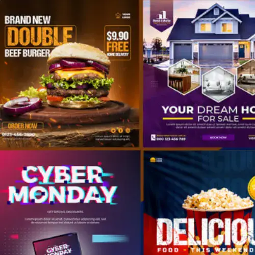I will design social media posts ads for instagram facebook